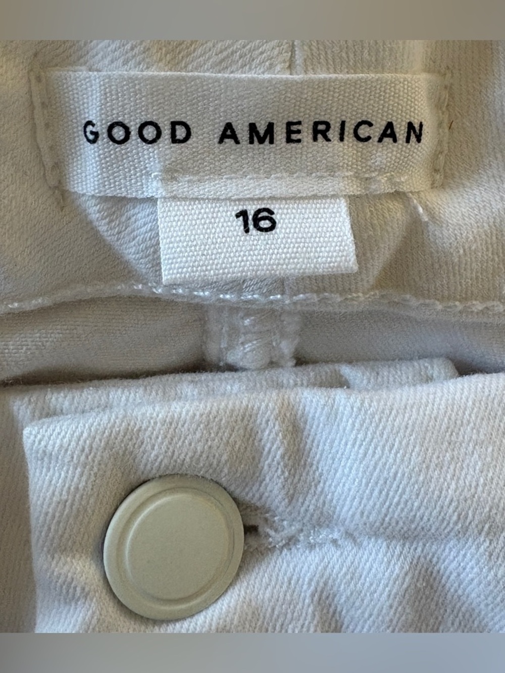 NEW w/Tags Good American Good Legs Crop White High-Rise Jeans Size 16 - Picture 3 of 13